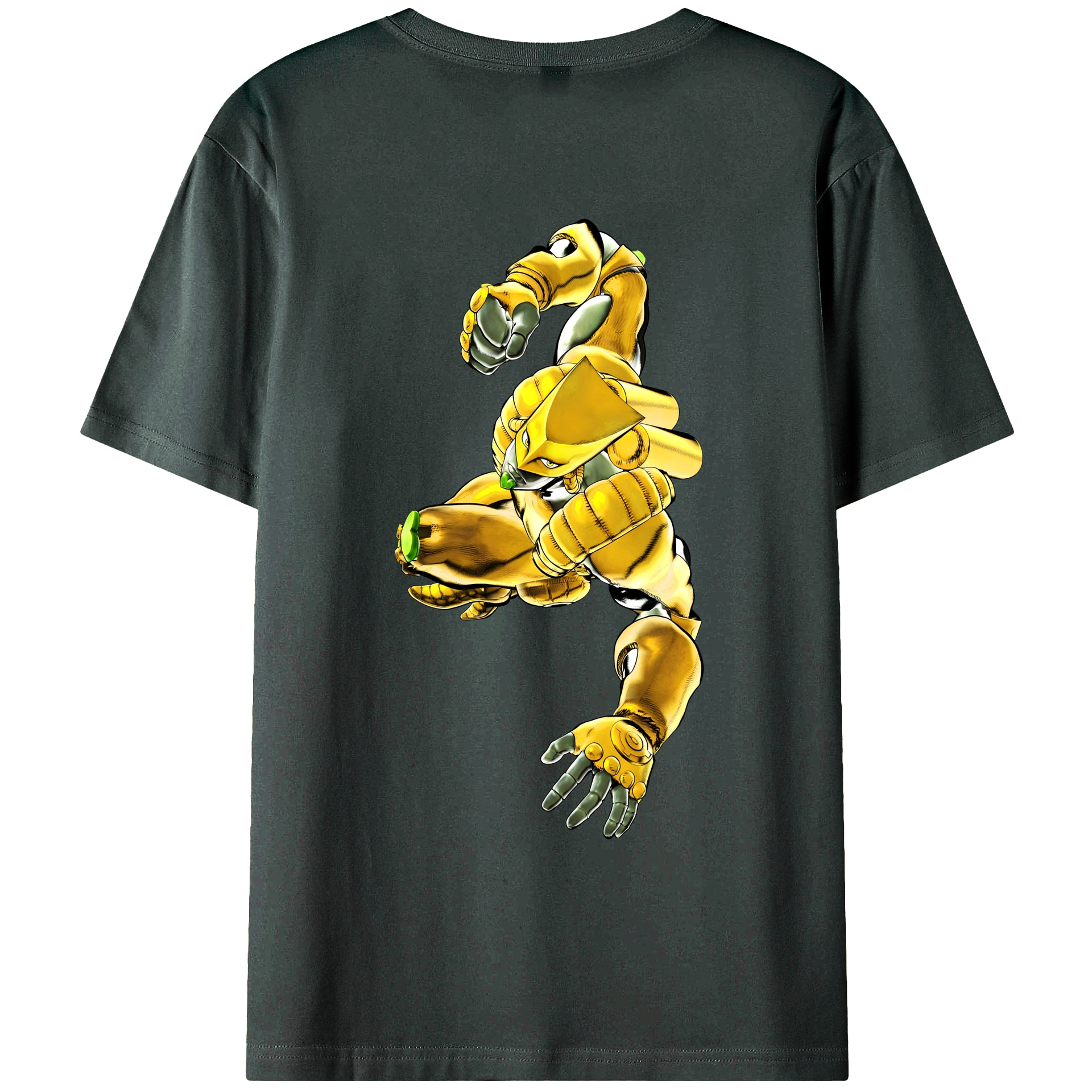 （画像用） ジョジョの奇妙な冒険 ディオ?ブランドー JoJo's Bizarre Adventure Dio Brando 綿100％ メンズ半袖Tシャツ（バックプリント） 通気性